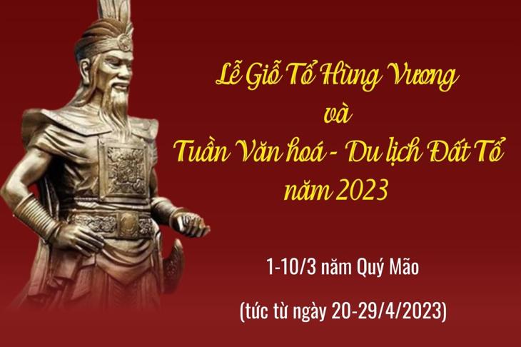 Lễ Giỗ Tổ Hùng Vương và Tuần Văn hoá - Du lịch Đất Tổ năm 2023